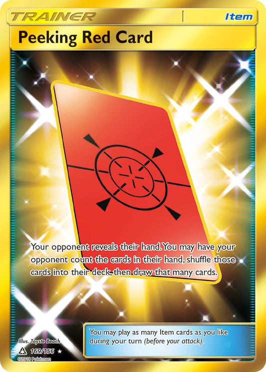 #169 Peeking Red Card