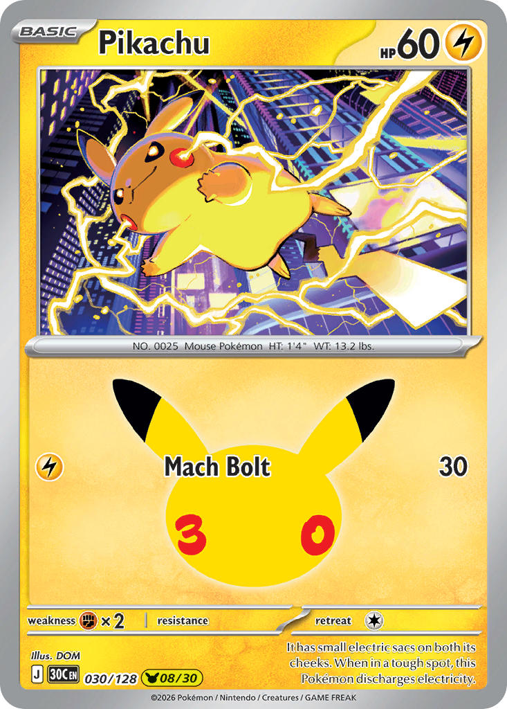 #030 Pikachu (8/30)