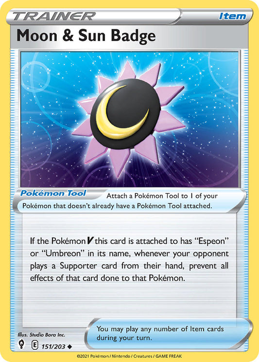 #151 Moon & Sun Badge