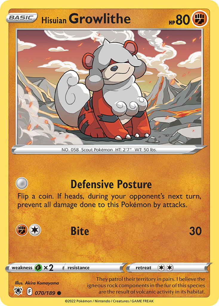 #070 Hisuian Growlithe