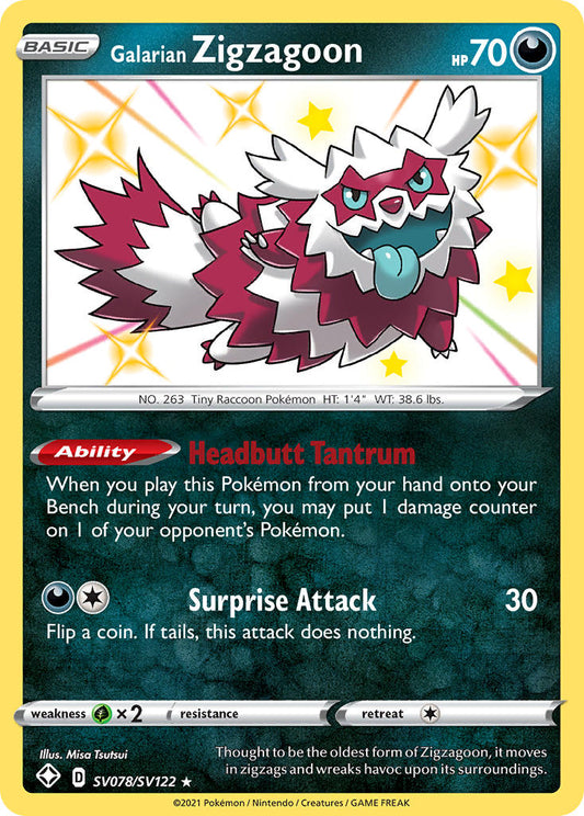 #SV078 Galarian Zigzagoon