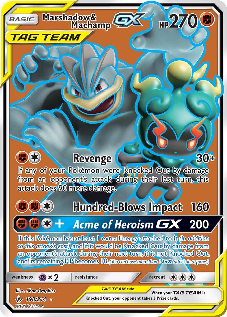 #198 Marshadow & Machamp-GX