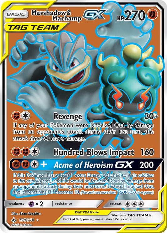 #198 Marshadow & Machamp-GX