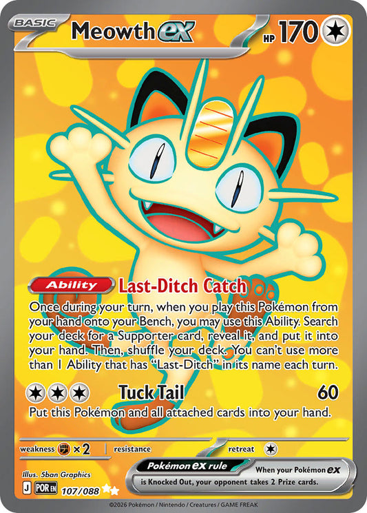 #107 Meowth ex