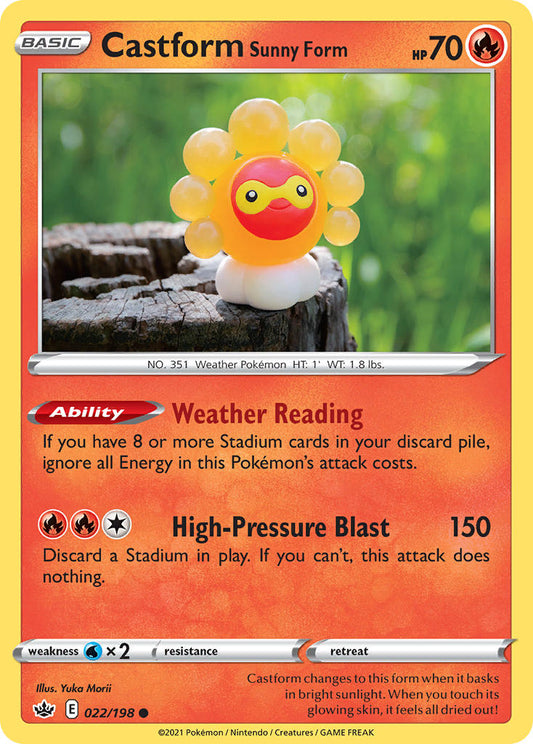 #022 Castform Sunny Form