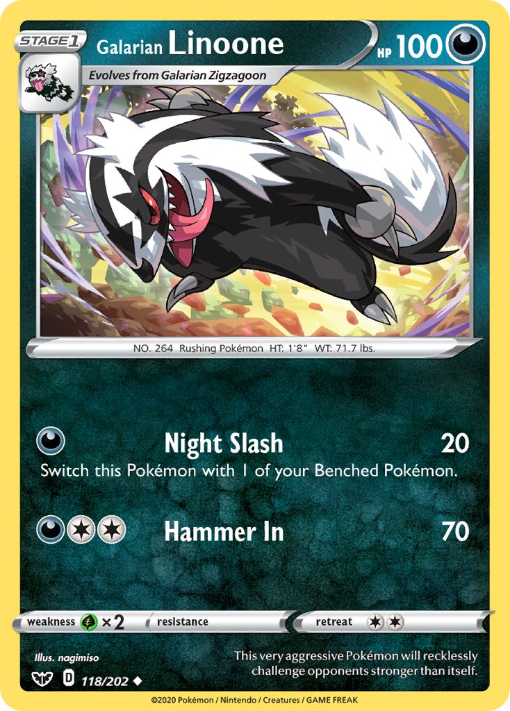 #118 Galarian Linoone