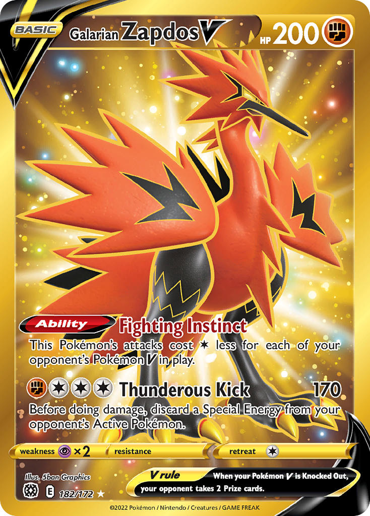 #182 Galarian Zapdos V