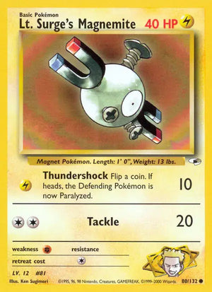 #080 Lt. Surge's Magnemite