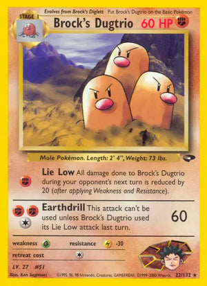 #022 Brock's Dugtrio