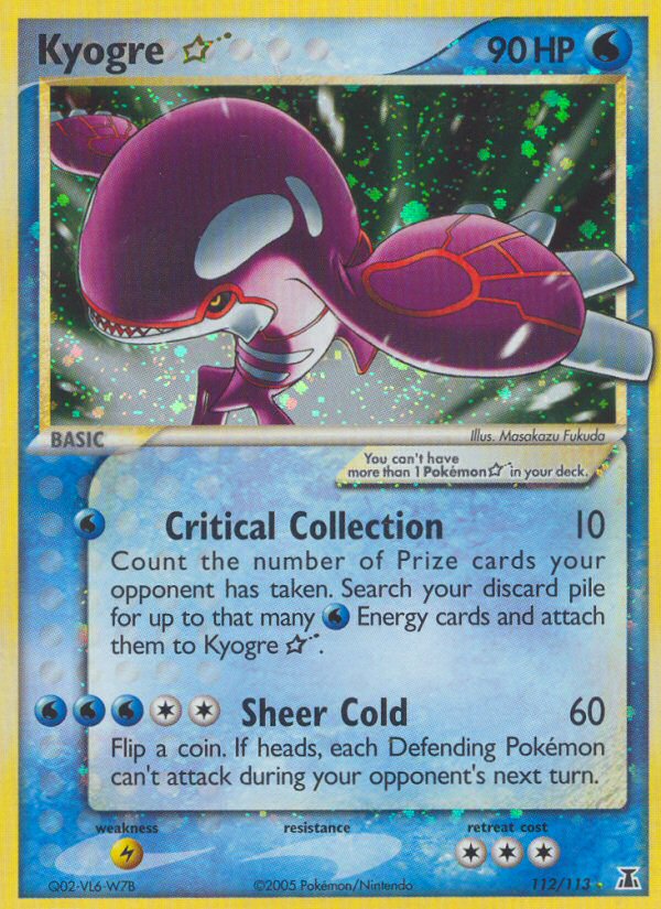 #112 Kyogre Gold Star