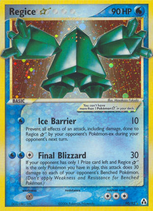 #090 Regice Gold Star