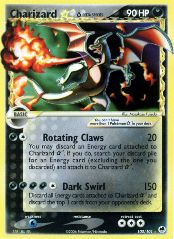 #100 Charizard Gold Star