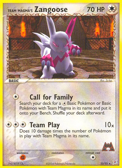 #023 Team Magma's Zangoose