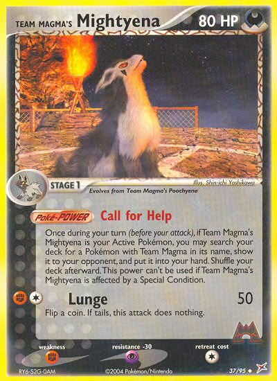 #037 Team Magma's Mightyena
