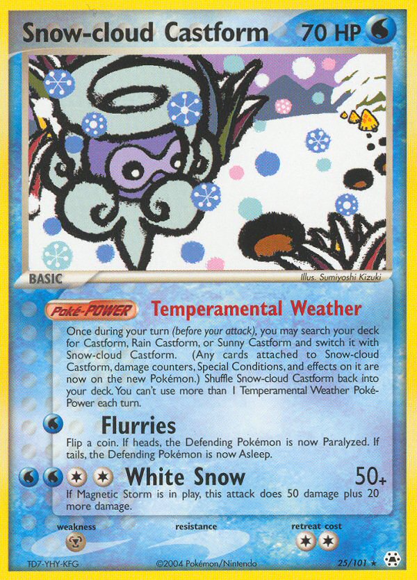 #025 Snow-cloud Castform