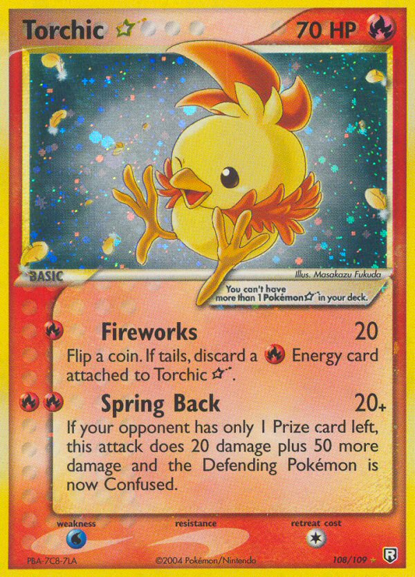 #108 Torchic Gold Star