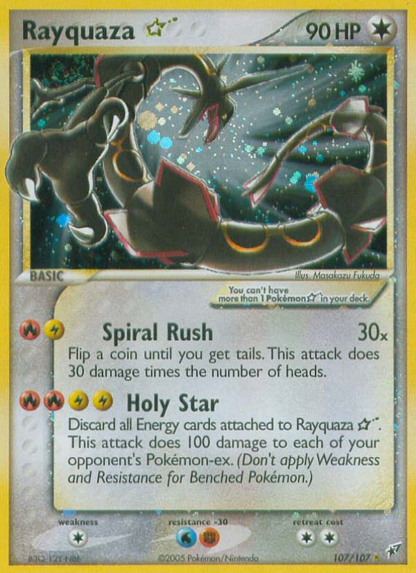 #107 Rayquaza Gold Star