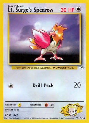 #052 Lt. Surge's Spearow