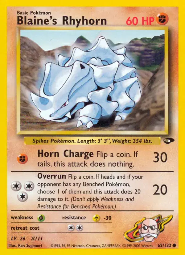 #065 Blaine's Rhyhorn