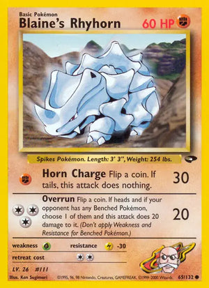 #065 Blaine's Rhyhorn