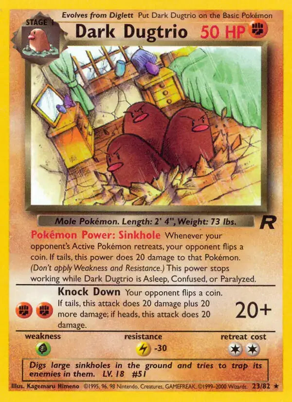 #023 Dark Dugtrio