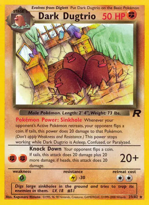 #023 Dark Dugtrio