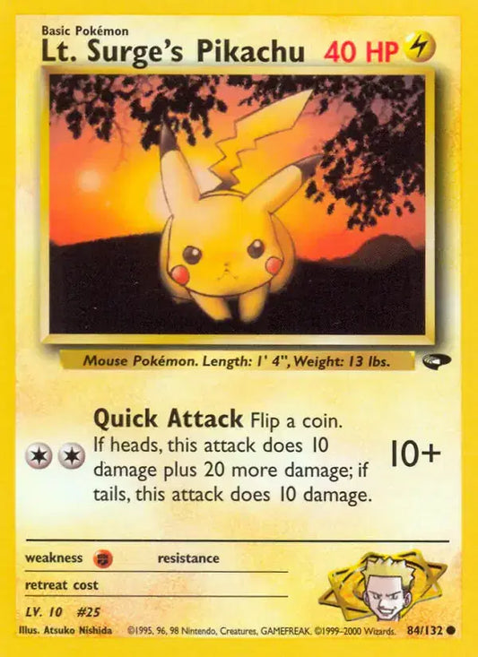 #084 Lt. Surge's Pikachu