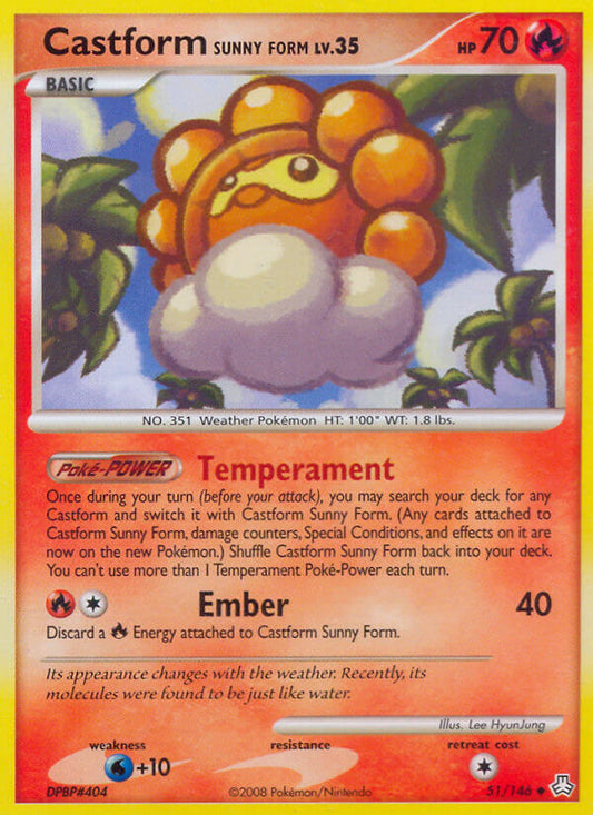 #051 Castform Sunny Form
