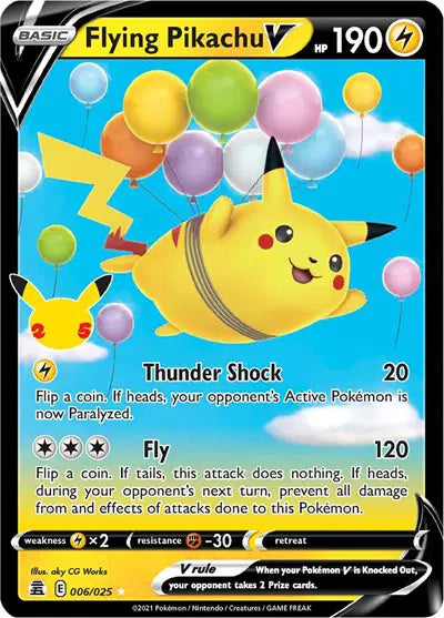 #006 Flying Pikachu V