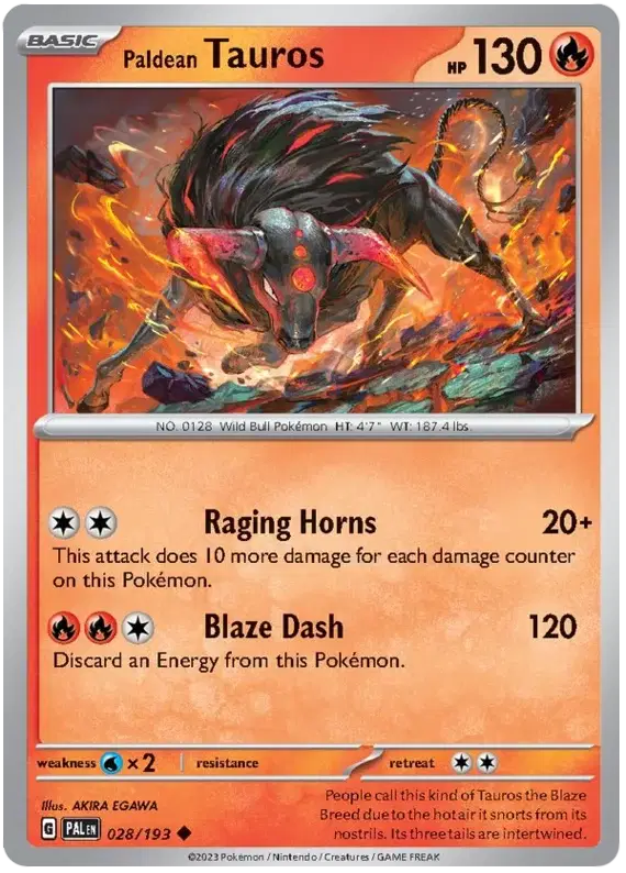 #028 Paldean Tauros