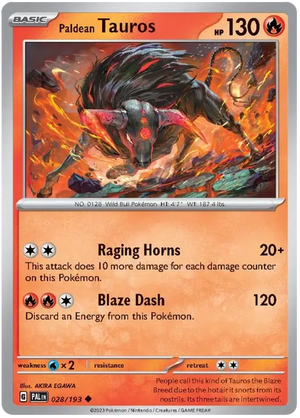#028 Paldean Tauros