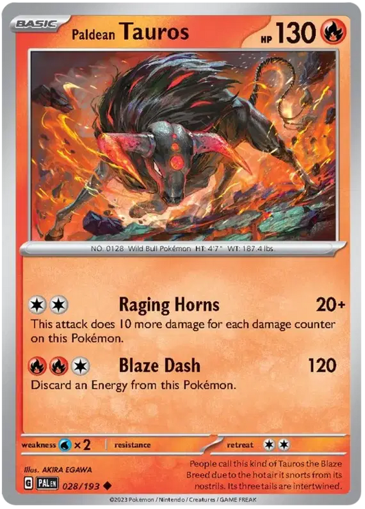 #028 Paldean Tauros