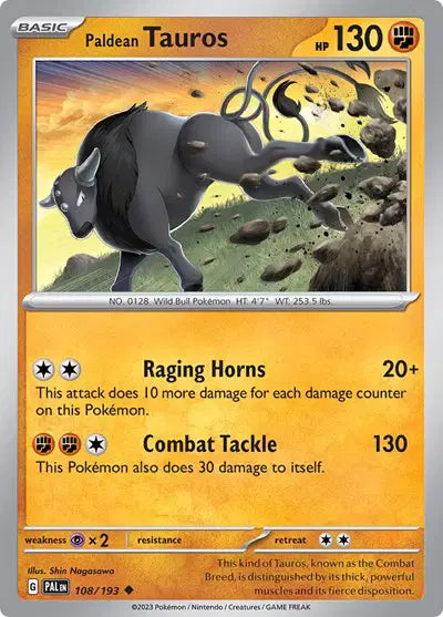 #108 Paldean Tauros