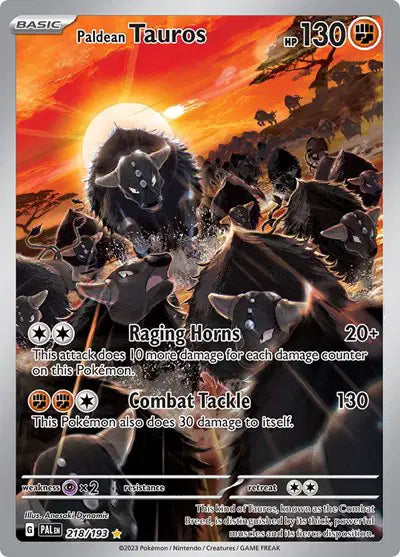 #218 Paldean Tauros