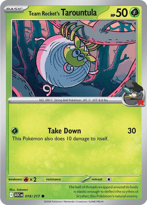 #018 Team Rocket's Tarountula