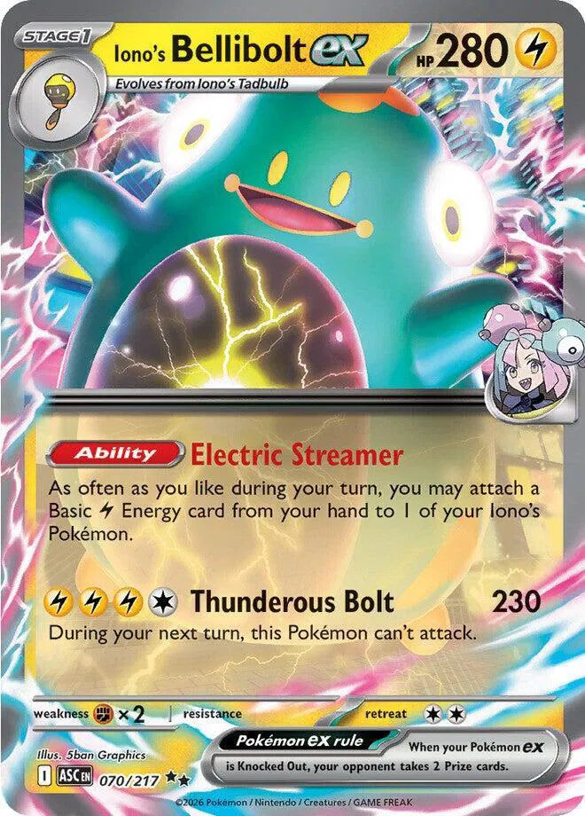 #070 Iono's Bellibolt EX