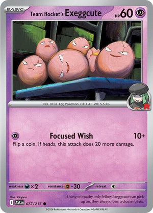#077 Team Rocket's Exeggcute