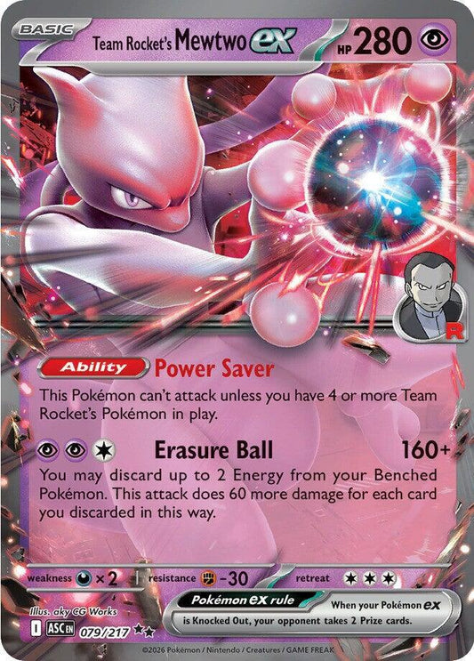 #079 Team Rocket's Mewtwo EX