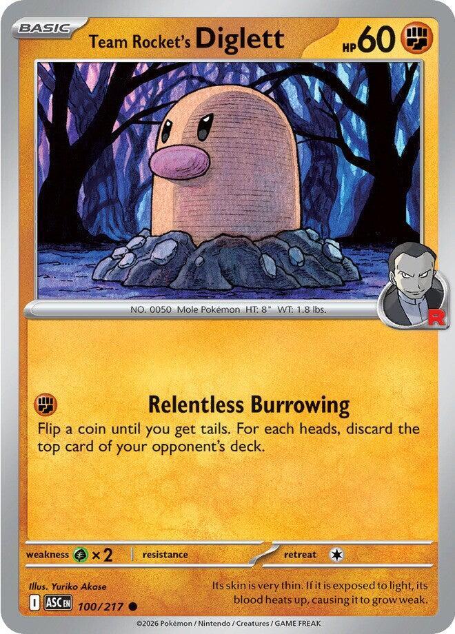 #100 Team Rocket's Diglett