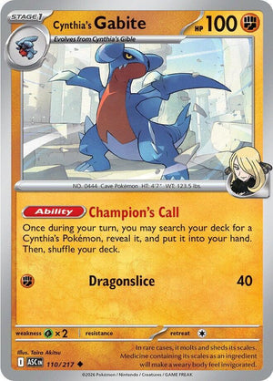 #110 Cynthia's Gabite