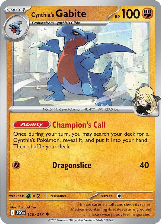 #110 Cynthia's Gabite
