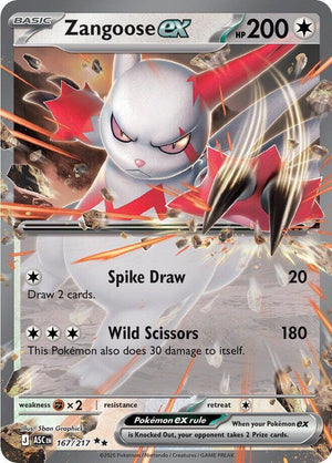 #167 Zangoose EX