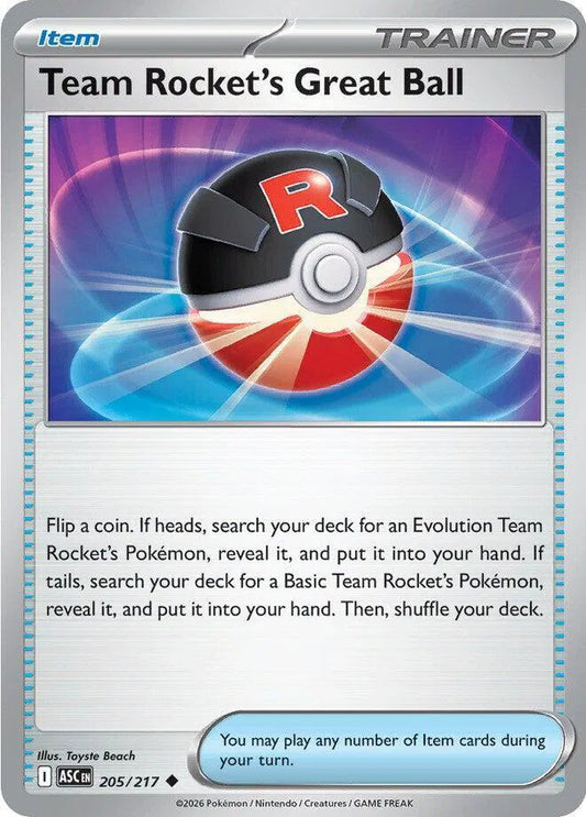 #205 Team Rocket's Great Ball