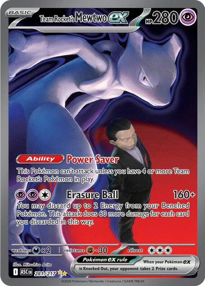 #281 Team Rocket's Mewtwo EX