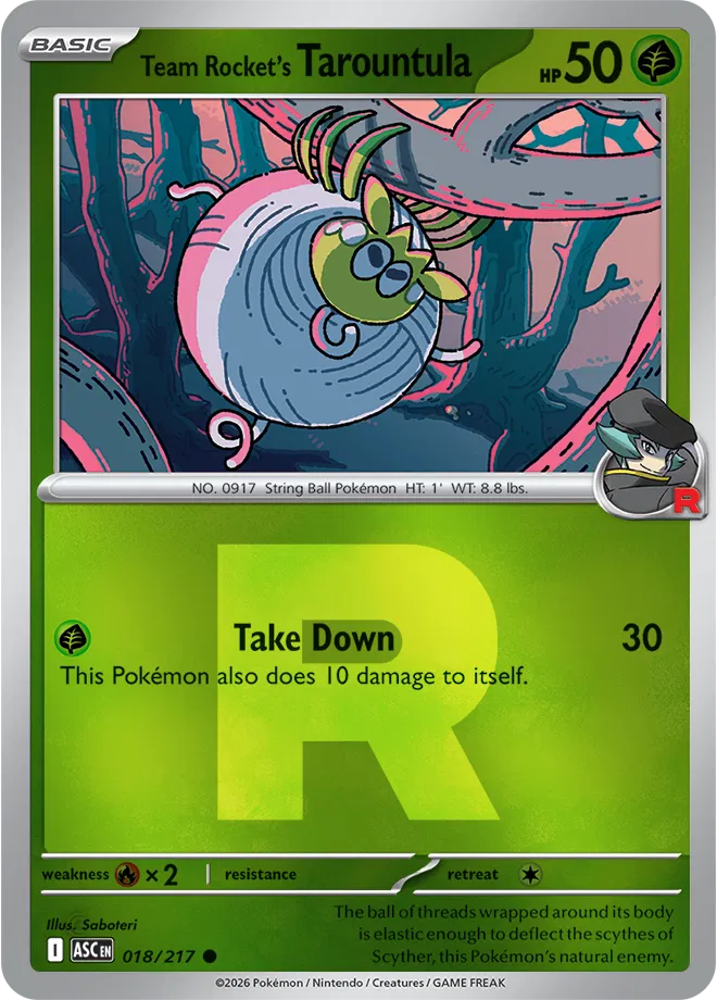 #018 Team Rocket's Tarountula