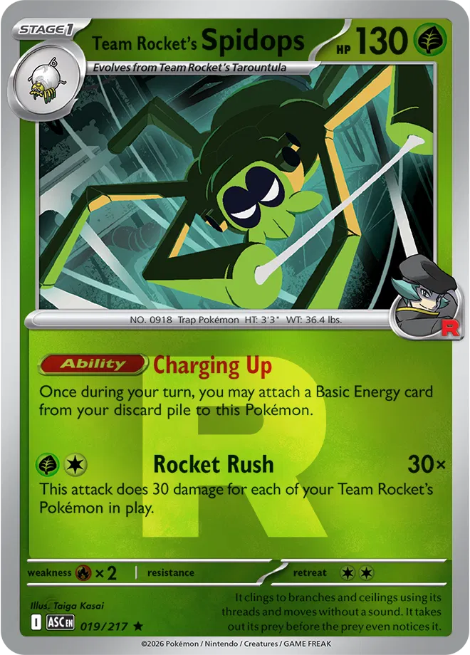 #019 Team Rocket's Spidops