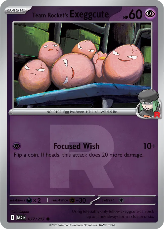 #077 Team Rocket's Exeggcute