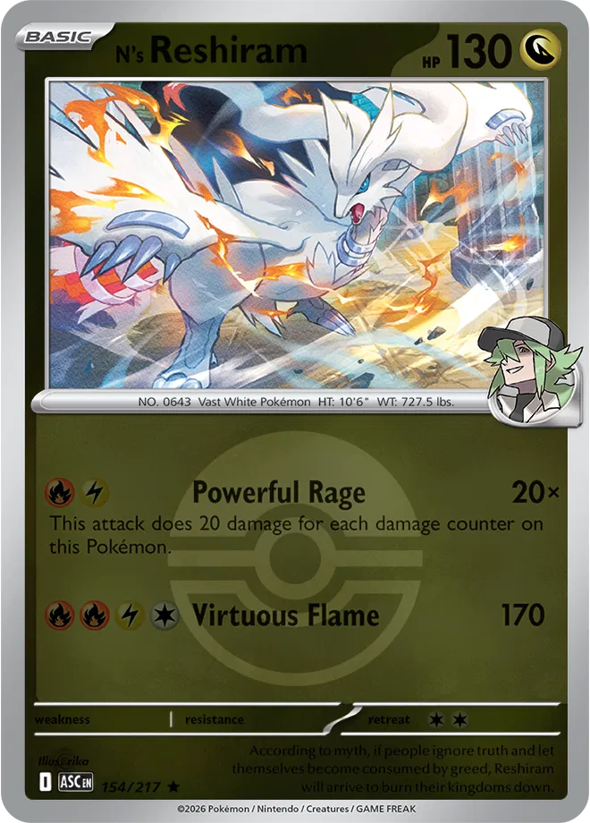 #154 N's Reshiram