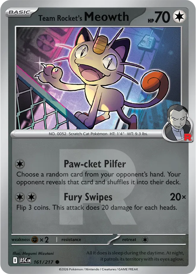 #161 Team Rocket's Meowth