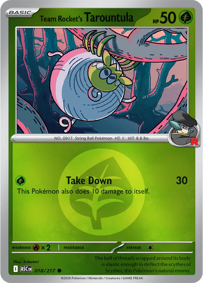 #018 Team Rocket's Tarountula